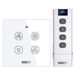 GearUP Wi Fi Ceiling Fan Speed Controller & Light Switch Smart TUYA Smart Life App Control with Remote