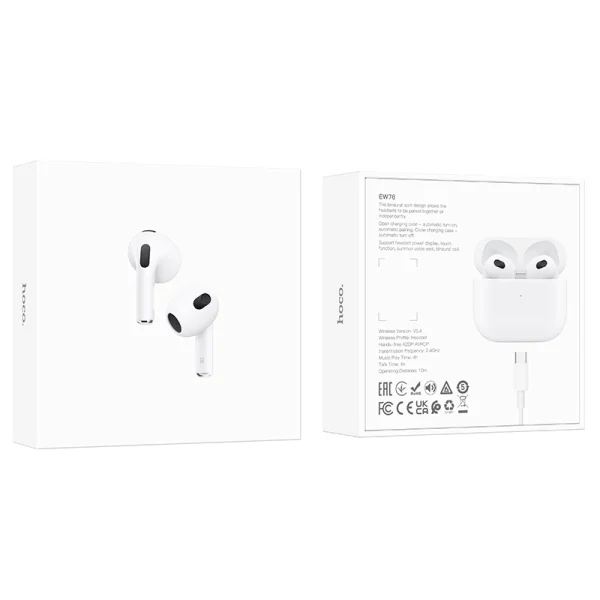 Hoco Ew76 True Wireless Stereo Bluetooth Earbuds D Hoco Ew76 True Wireless Stereo Bluetooth Earbuds D