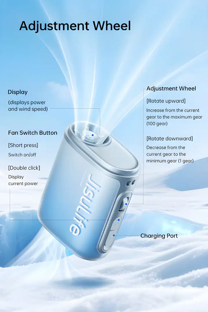 Jisulife Neck Fan Life5 Three In One Multifunctional C