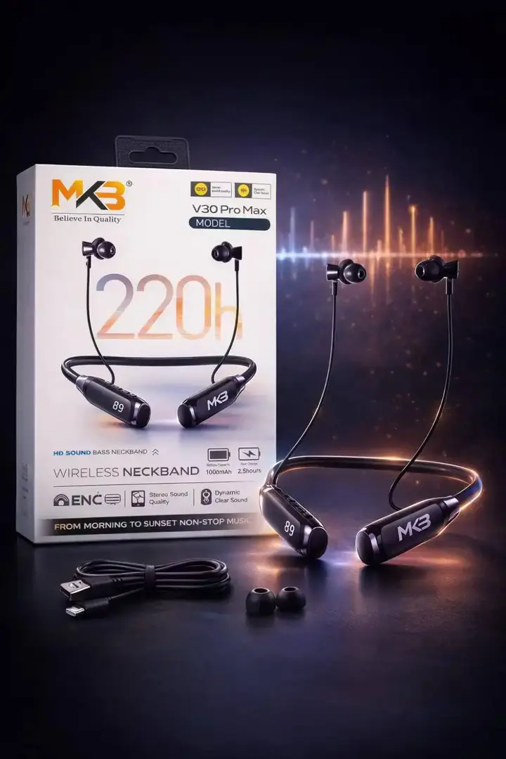 Mkb V30 Pro Max Enc Wireless Neckband 220H A