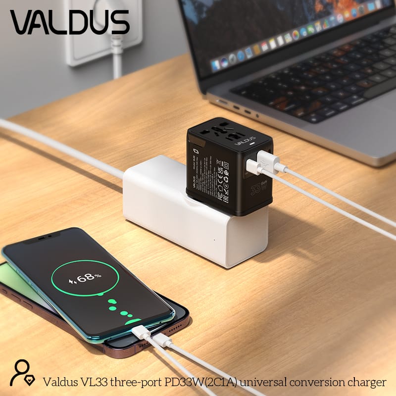 Valdus Vl33 33W Gan Universal Travel Adapter A Valdus Vl33 33W Gan Universal Travel Adapter A