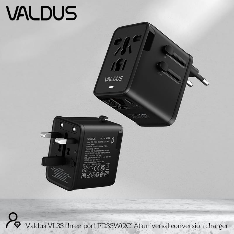 Valdus Vl33 33W Gan Universal Travel Adapter Valdus Vl33 33W Gan Universal Travel Adapter